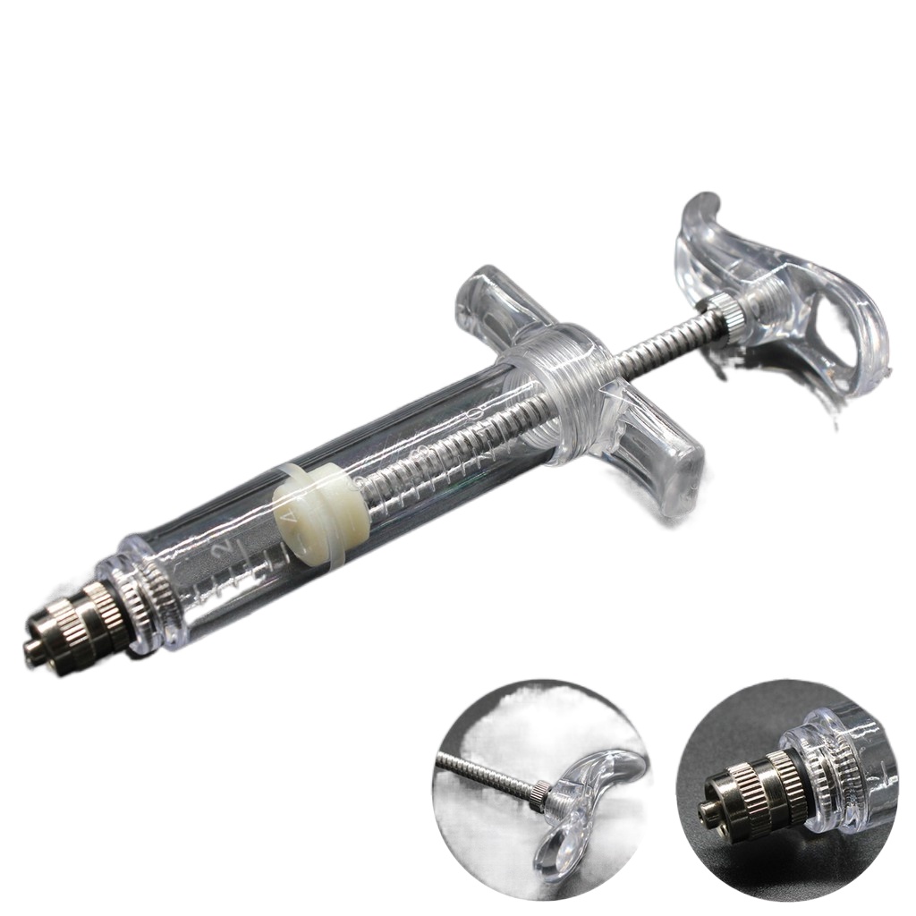 Medicus 10 ML PlasticSteel Animal Syringe Feeding Plastic Medicine