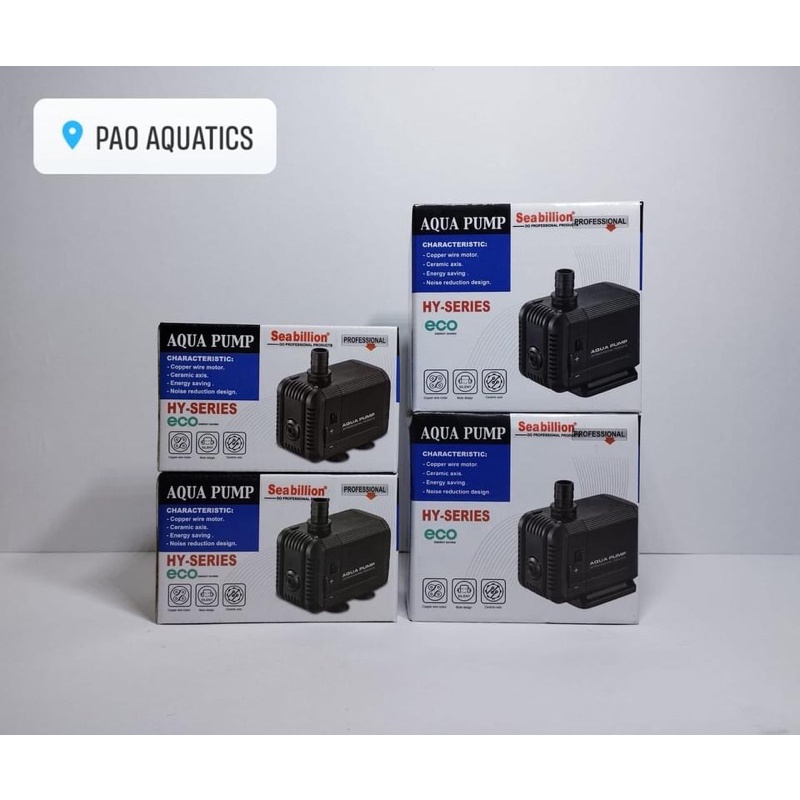 Seabillion AQUA PUMP HYSERIES HY302 6w 500lph HY303 8w 800lph HY312