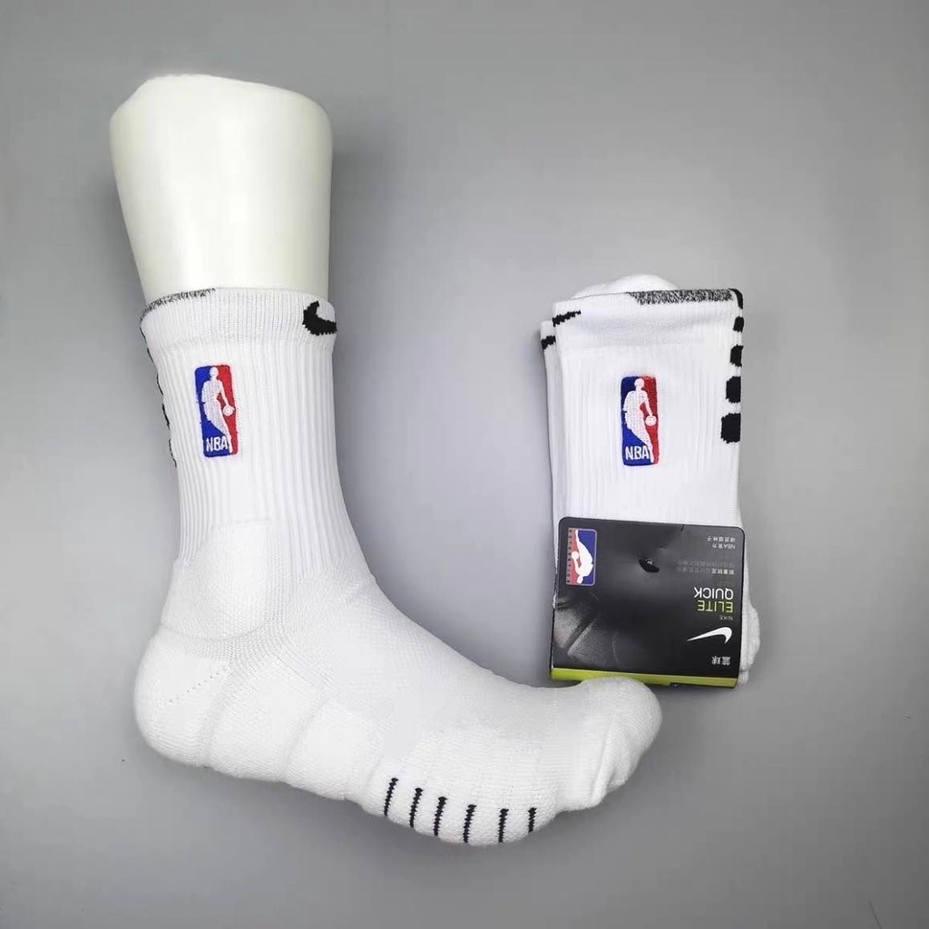 NBA Elite Basketball Socks for Men Athletic NIKE Sports Wear Mid Cut