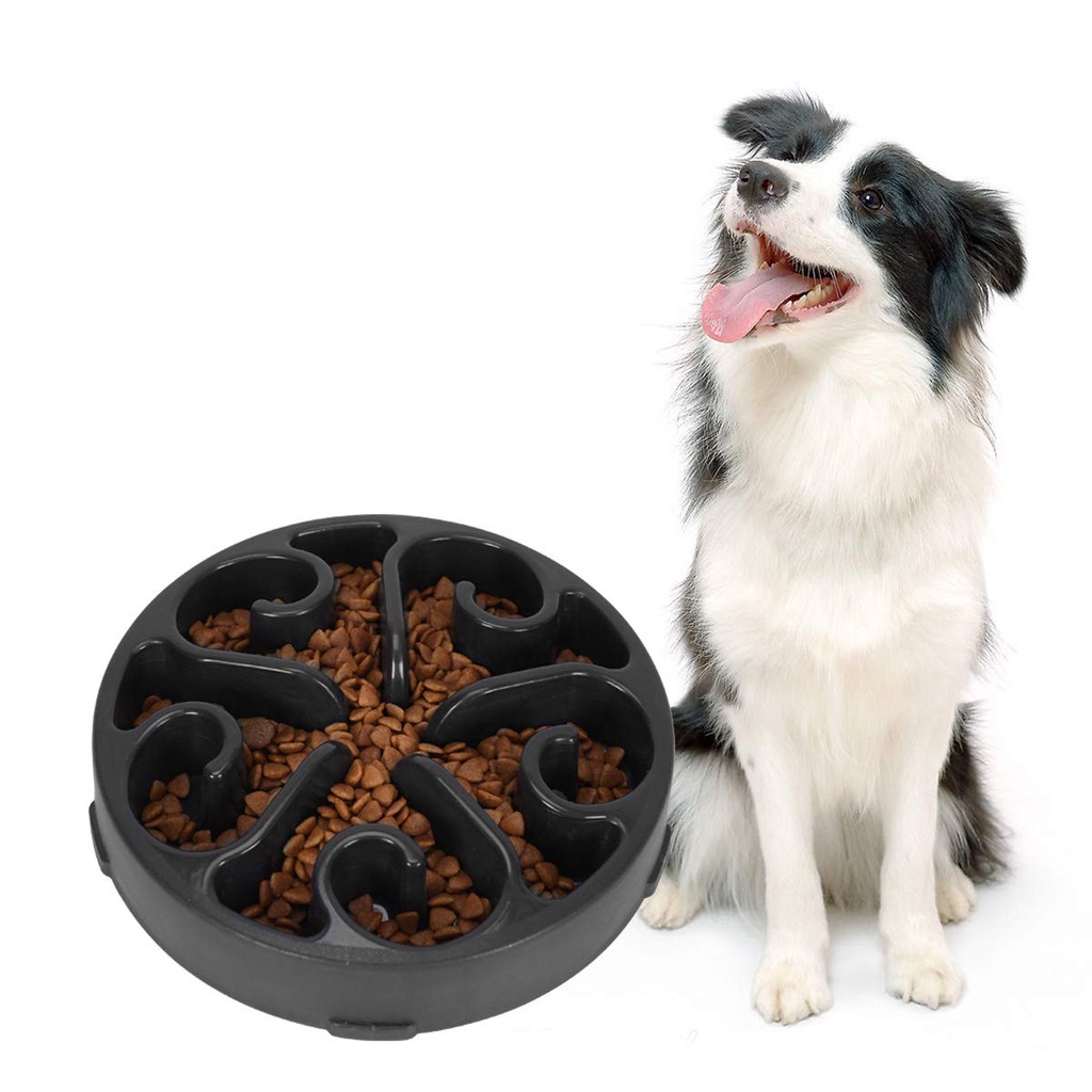 Pet Dog Food Bowls Puppy Slow Down Eating Feeder Dish Bowl Healthy Feeding Maze Bowls Prevent