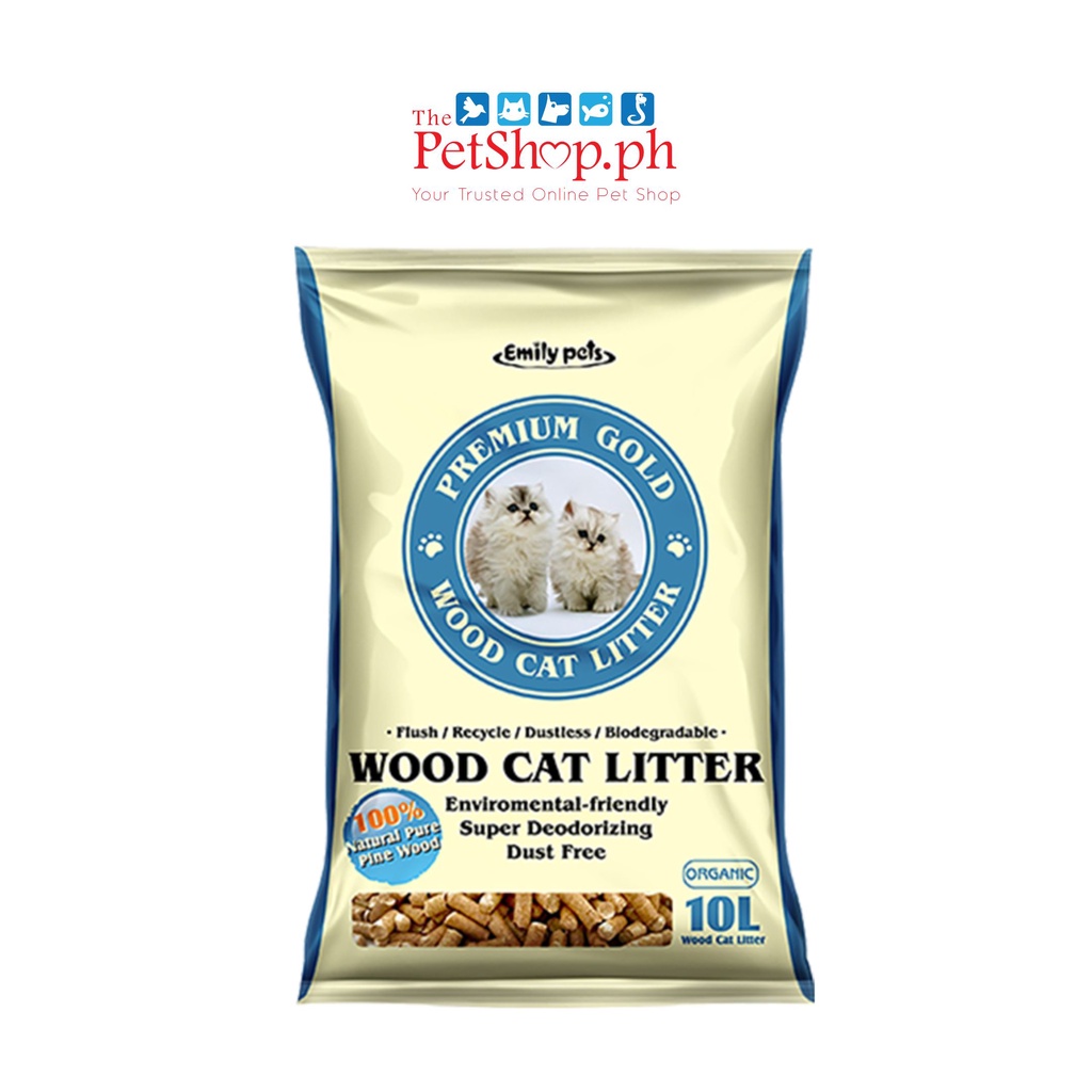 Emily Pets Wood Pellet Cat Litter 10L/5.5kg) Shopee Philippines