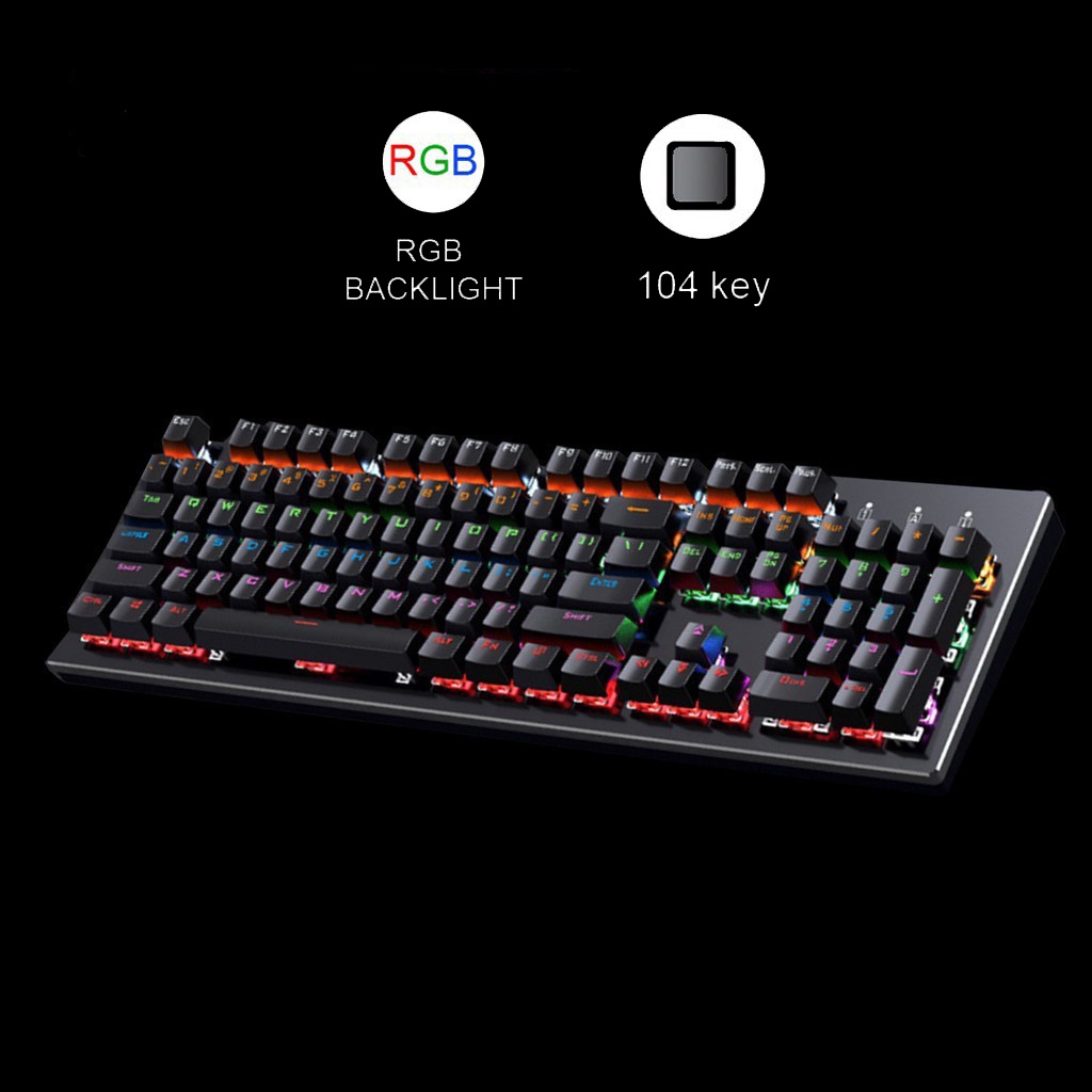 Xtech K620 K550 K880 Mechanical Keyboard 61key RGB Light Wired Gaming
