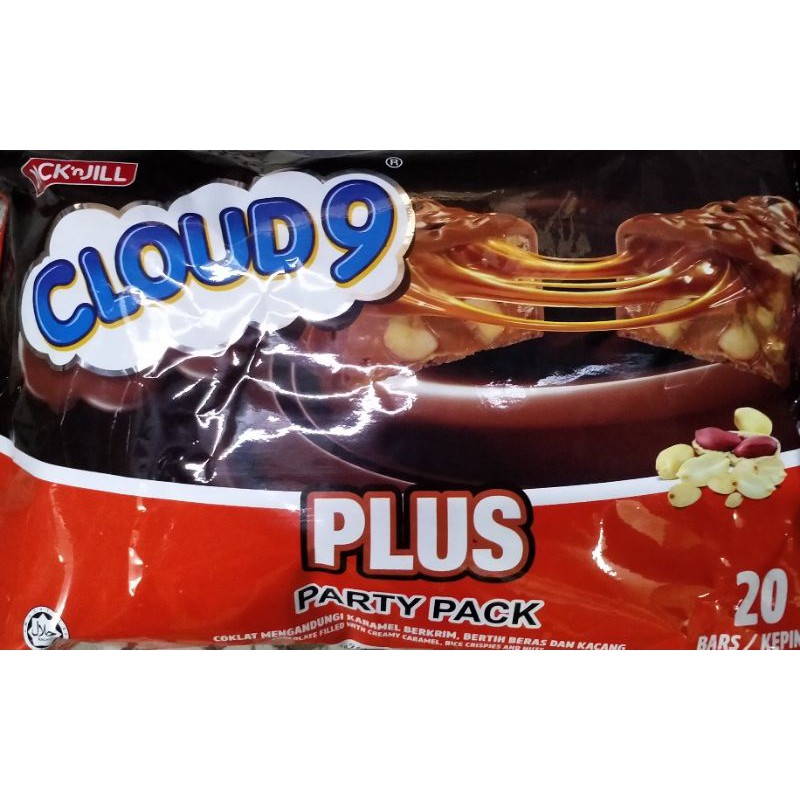 CLOUD 9 JACK N JILL PLUS PARTY PACK CHOCOLATE BARS (2 PACKET/40 PCS