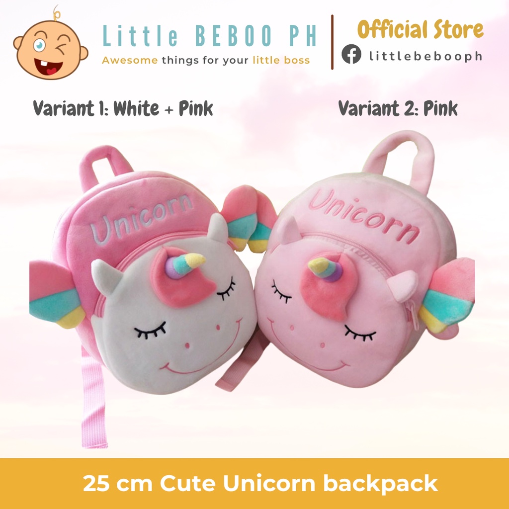 Cute Unicorn Kids Backpack Children Schoolbag Montessori Shoulder Baby
