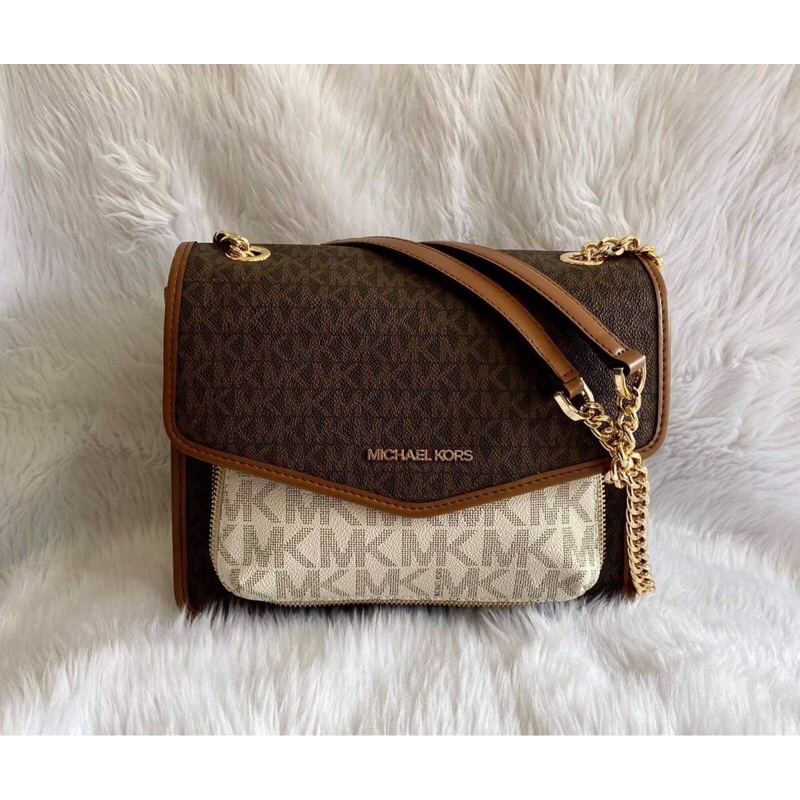 Michael Kors Regina Medium Flap Shoulder Bag Shopee Philippines