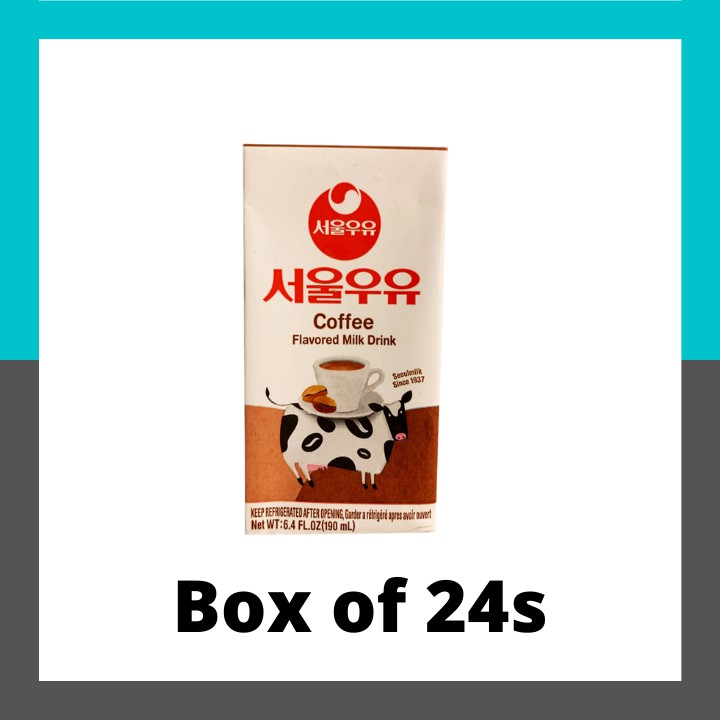 Seoul Milk Coffee Flavored Milk Drink 1 Box of 24s (190ml each