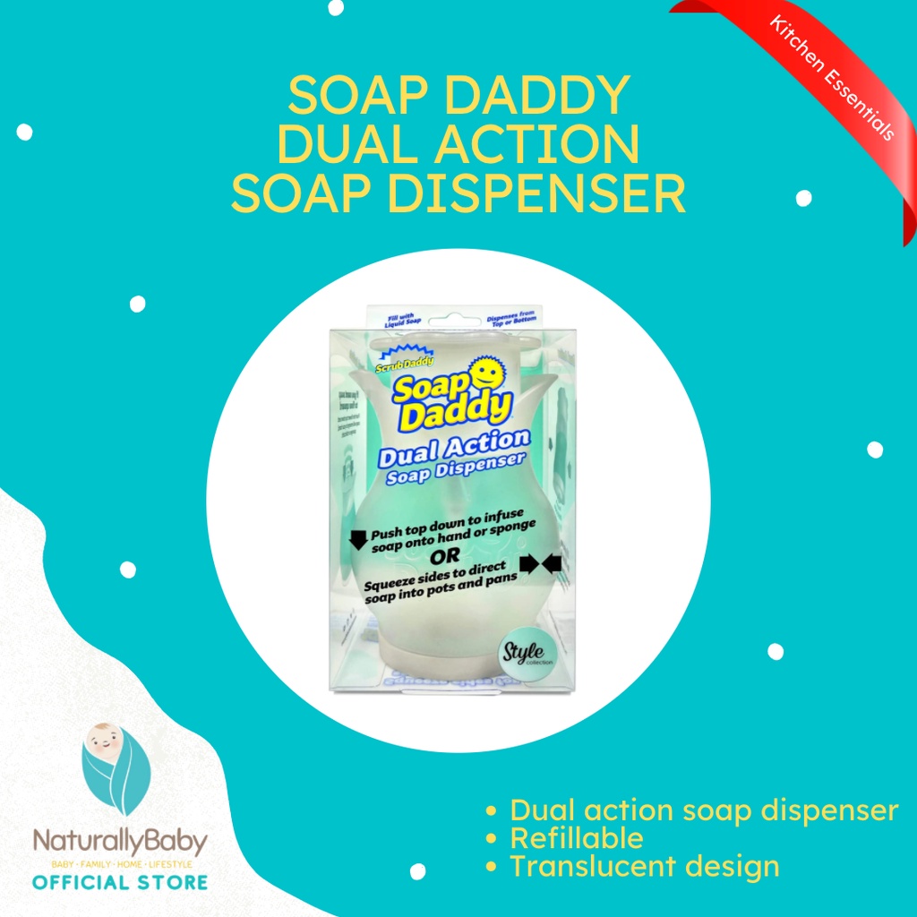 Scrub Daddy Soap Daddy Dual Action Soap Dispenser Shopee Philippines