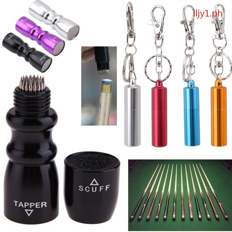 3 in 1 Multifunctional Pool Cue Stick Tip ConeShape Shaper Tool