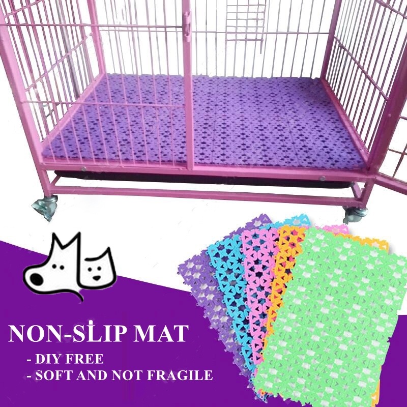Dog cage mat Cat cage Pad Pet Multifunctional Splicing Plastic Mat Mesh