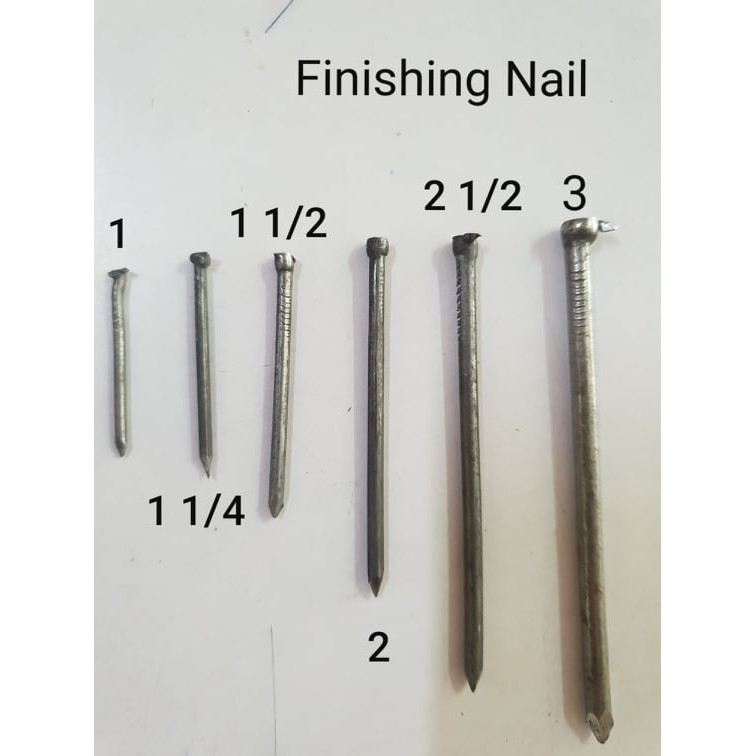 FINishing NAIL 1, 1 1/4, 1 1/2, 2 1/2, 3 PER KILO Shopee Philippines