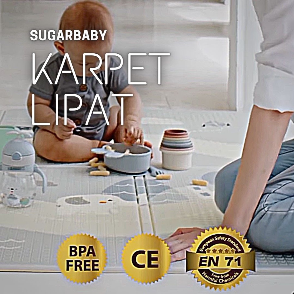 Sugarbaby FOLDABLE PLAYMAT Baby Folding Mat Shopee Philippines