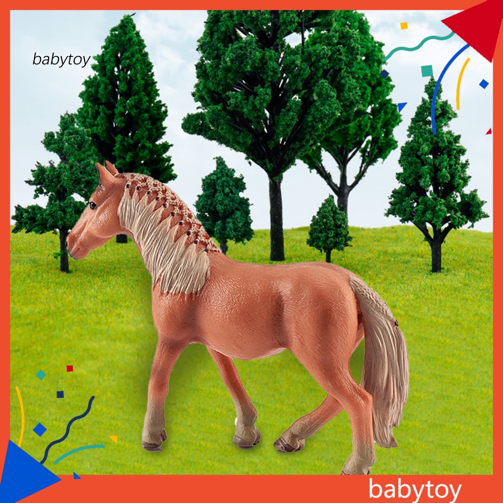BABY Miniature Farm Horse Toy Realistic Small Pony Figures Toy Detailed