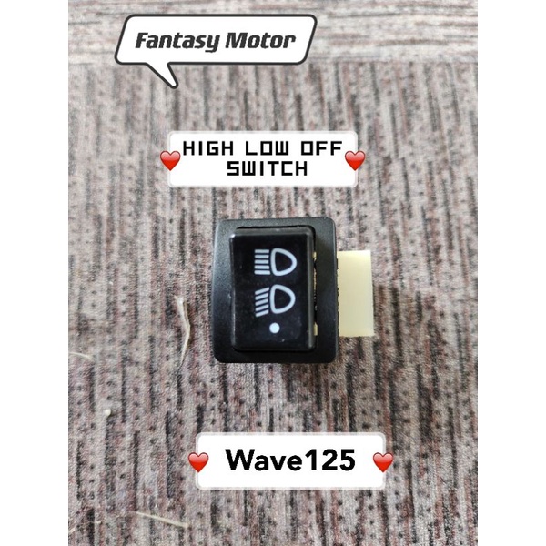 WAVE125 HIGH LOW OFF SWITCH Shopee Philippines