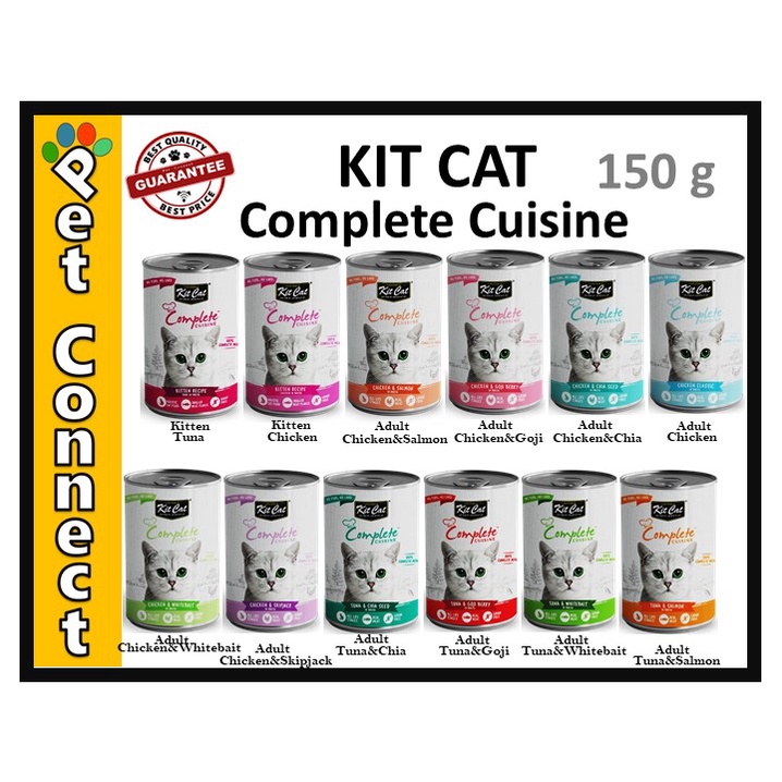 Kit Cat Complete Cuisine Cat Food Canned Meal for Cats Grain Free All