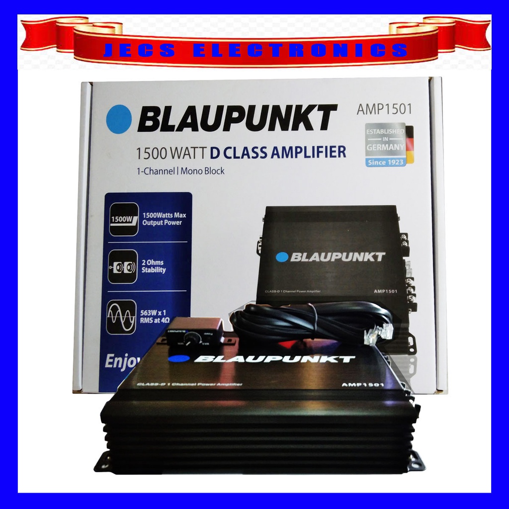 BLAUPUNKT 1500W D Class Amplifier AMP1501 Shopee Philippines