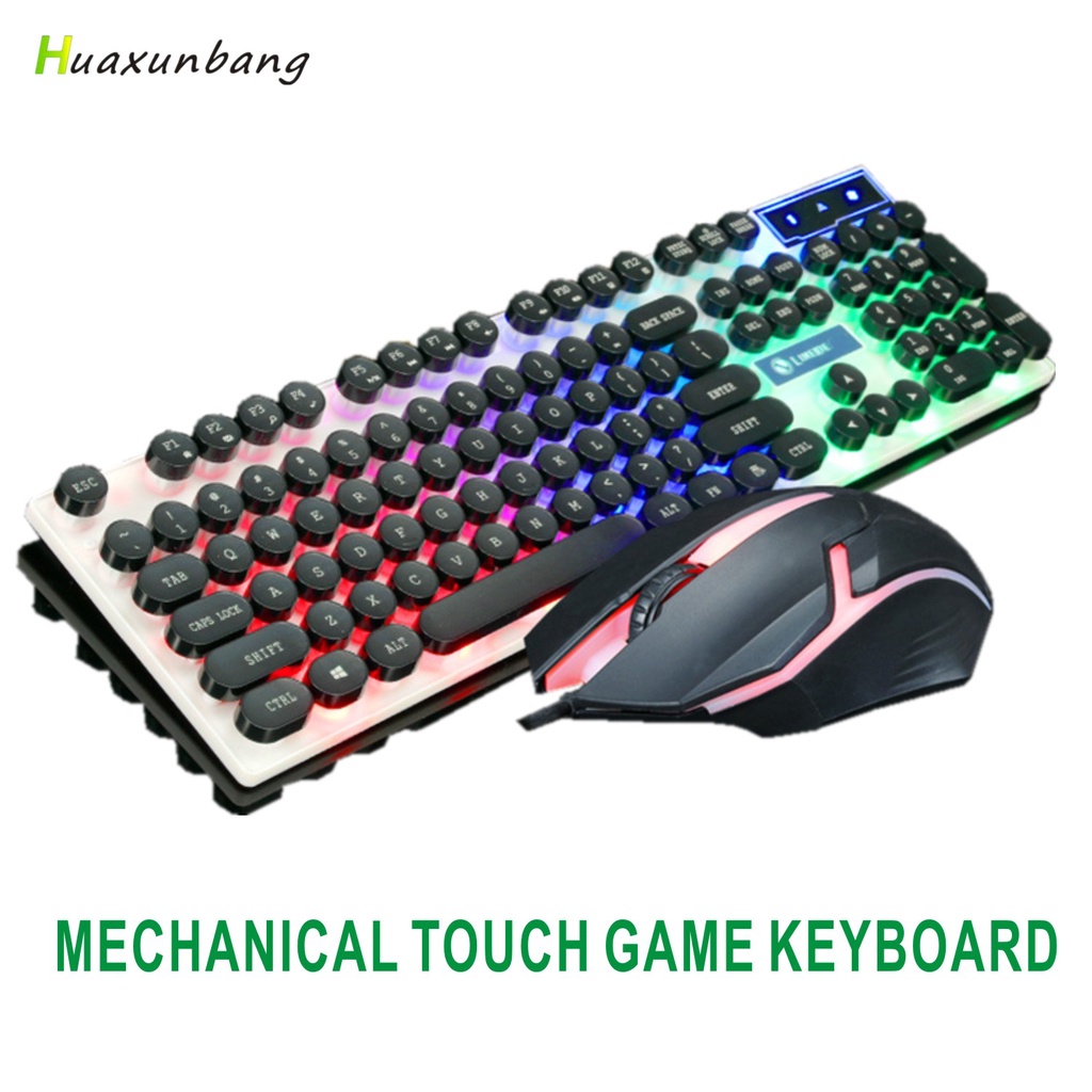 Keyboard Mouse Backlit Gaming Mouse And Keyboard Waterproof Luminous