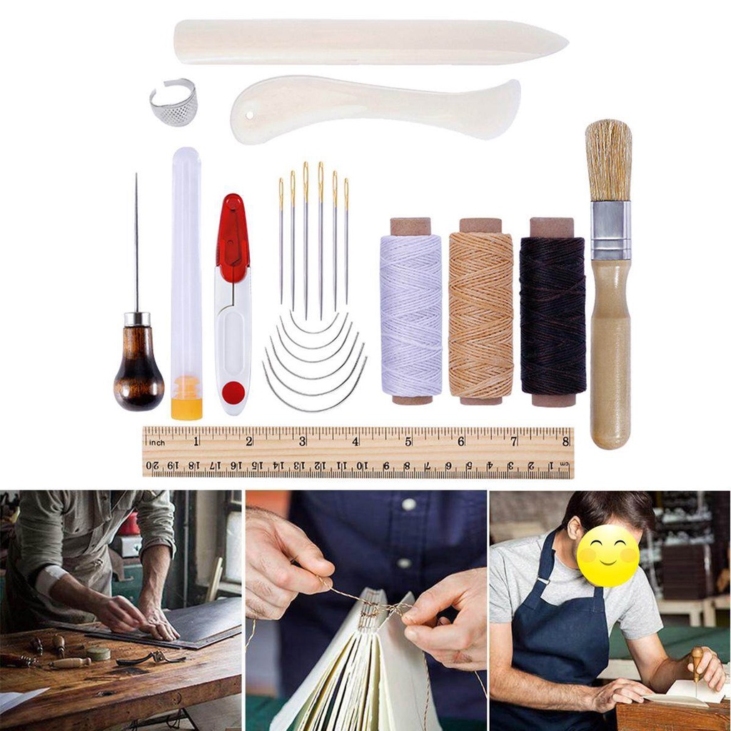 23Pcs/Set Multifunction Bookbinding Starter Tools Set Kit Folder Paper