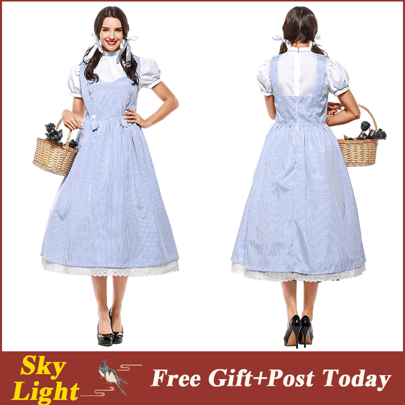 Movie The Wizard of OZ Dorothy Costume for Women Dorothy Cosplay Dress