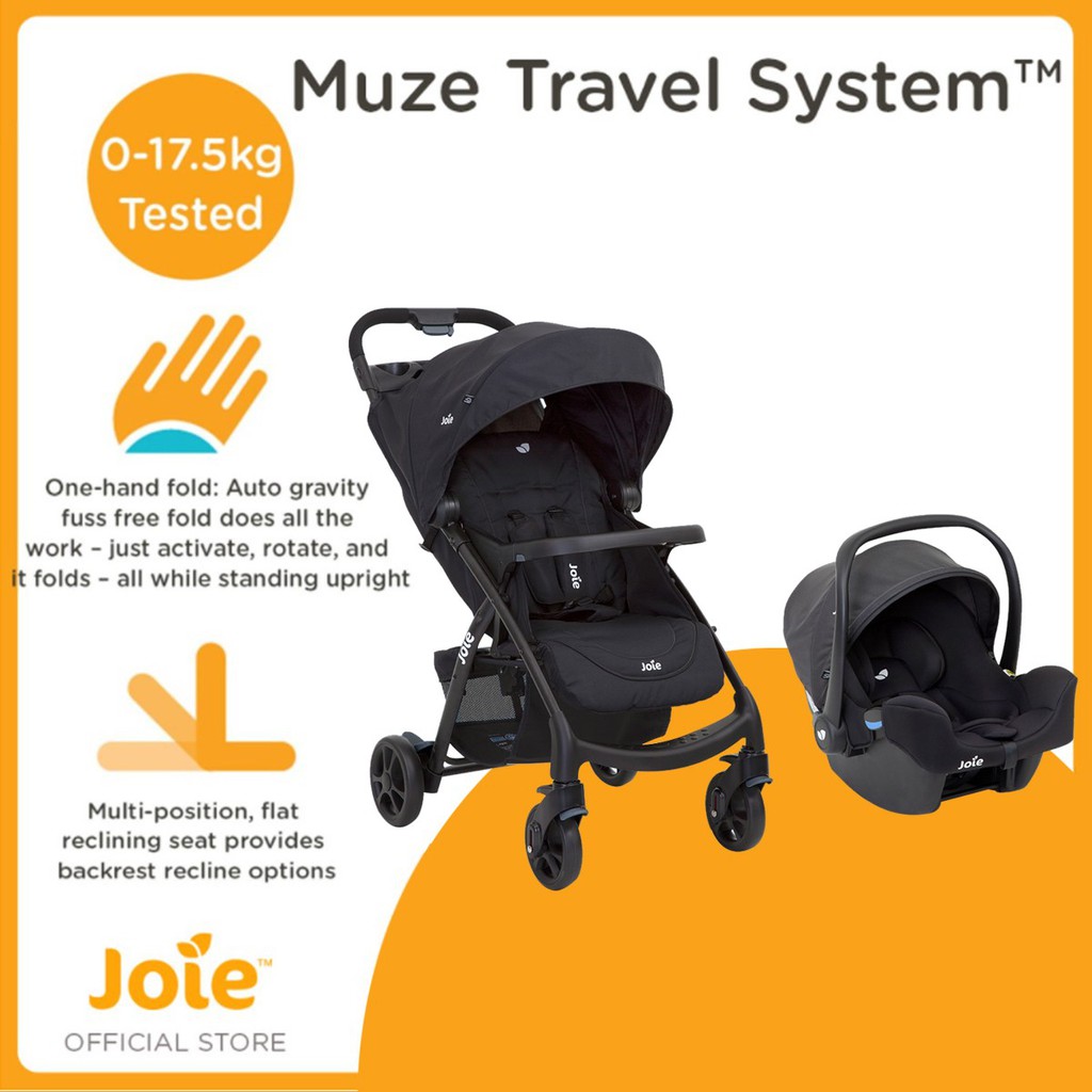 Joie Muze LX Travel System with Juva Car Seat Coal Shopee Philippines