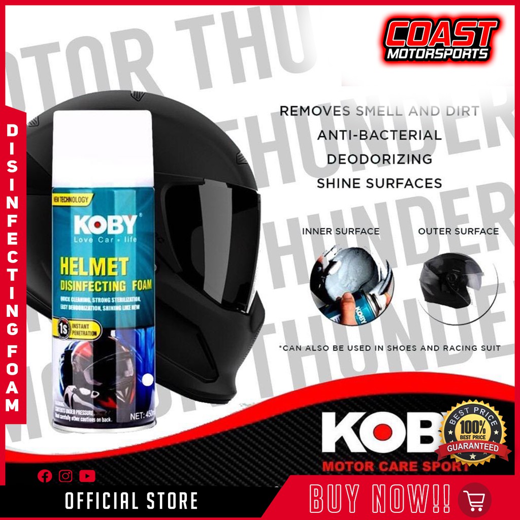 Koby Helmet Disinfecting Foam Sanitizer Disinfectant spray Shopee