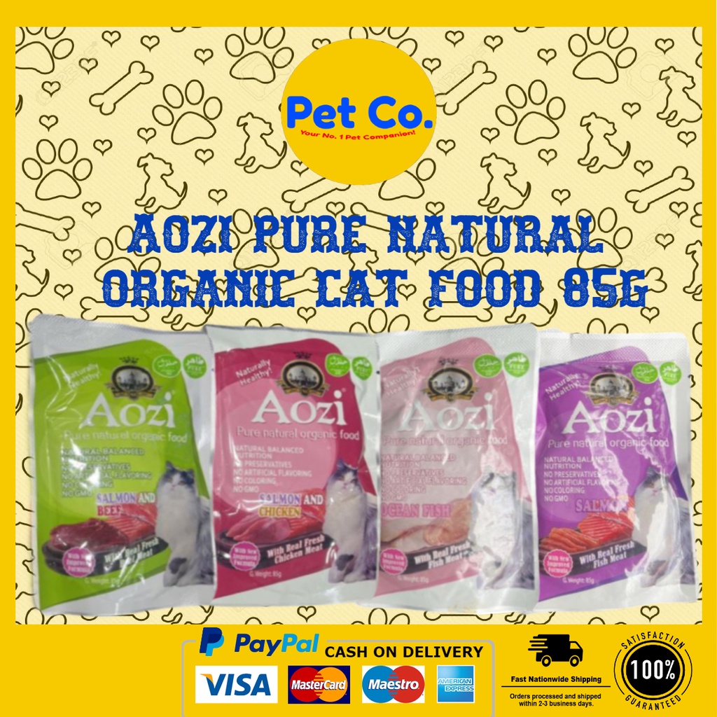 Aozi Cat Pure Natural Organic Wet Food For Cats 85g Shopee Philippines