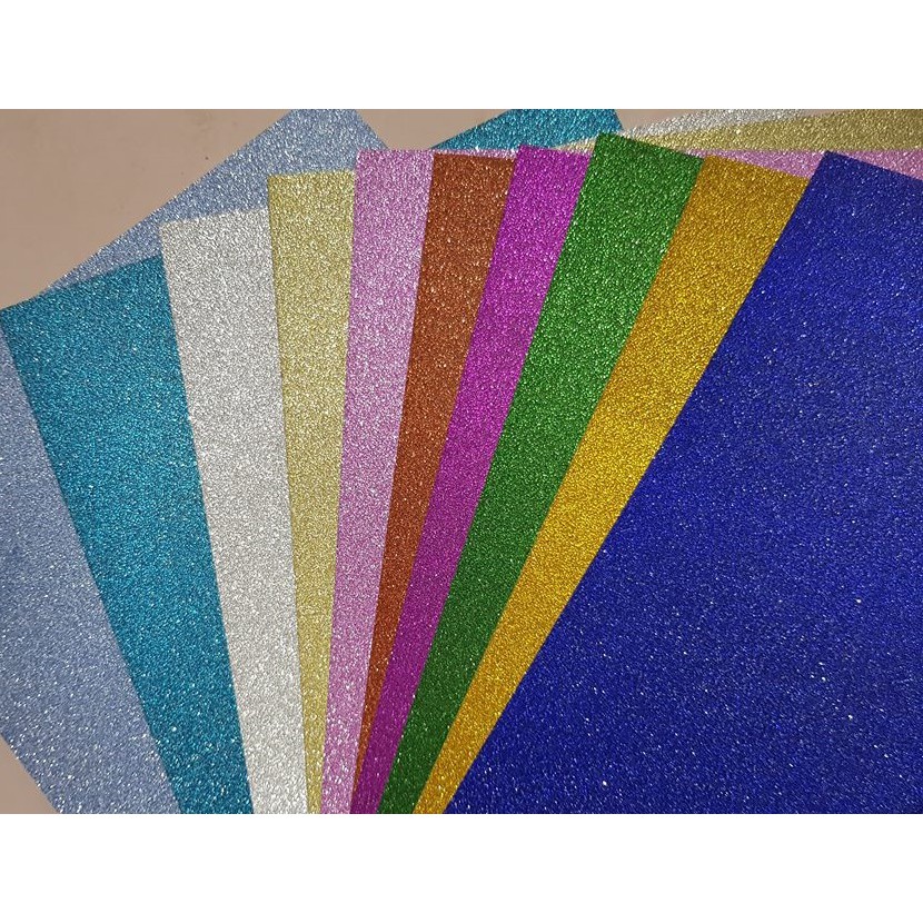 Glitter Cardstock Holographic Card Paper 250gsm (10pcs/pack) Shopee