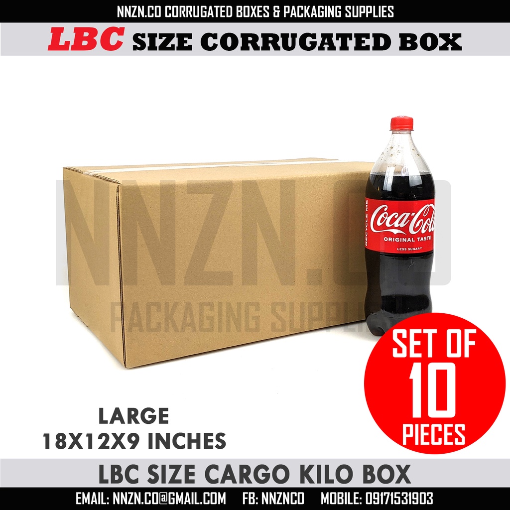 NNZN Large LBC Express Sizes Corrugated Cargo Shipping RSC Packaging