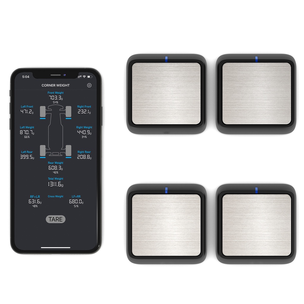 RC Smart Corner Weight Scale System RC Car Balancing Scale System 4