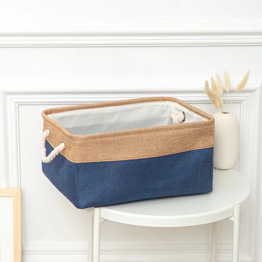 Thick Foldable Laundry Linen Basket Storage Box Storage Organizer