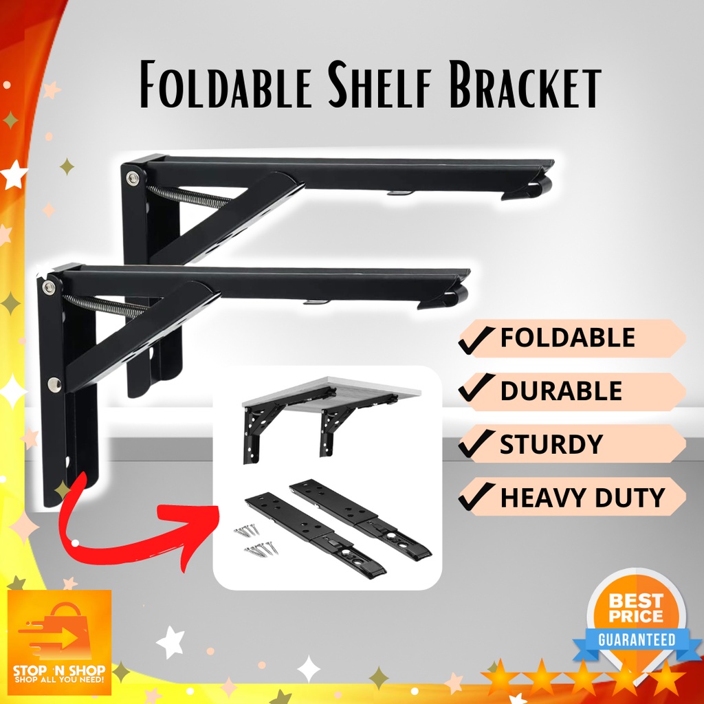 L Shape Shelf Corner Brace Angle Bracket Folding Angle Bracket 1pair