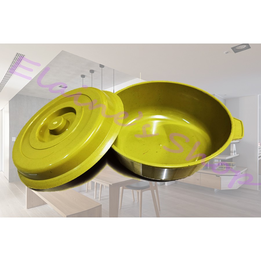 Round Yellow Food Keeper Food Container with Cover Tupperware Food