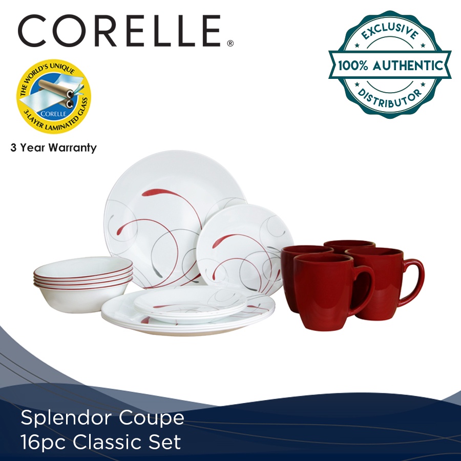 Corelle 16 Piece Classic Set Splendor Coupe Shopee Philippines