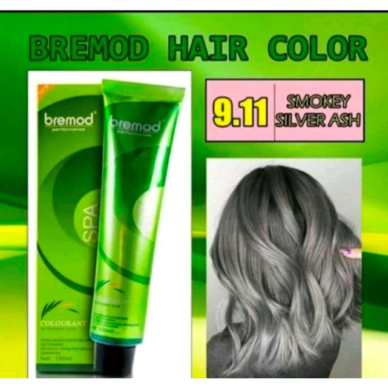 Bremod hair color (9.11 smokey silver ash with oxidizing) Shopee