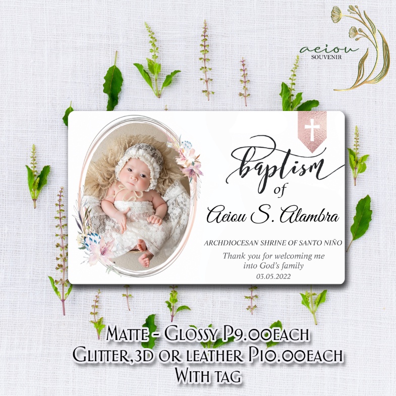 Baptism Girl Customized Ref Souvenir Giveaway Birthday