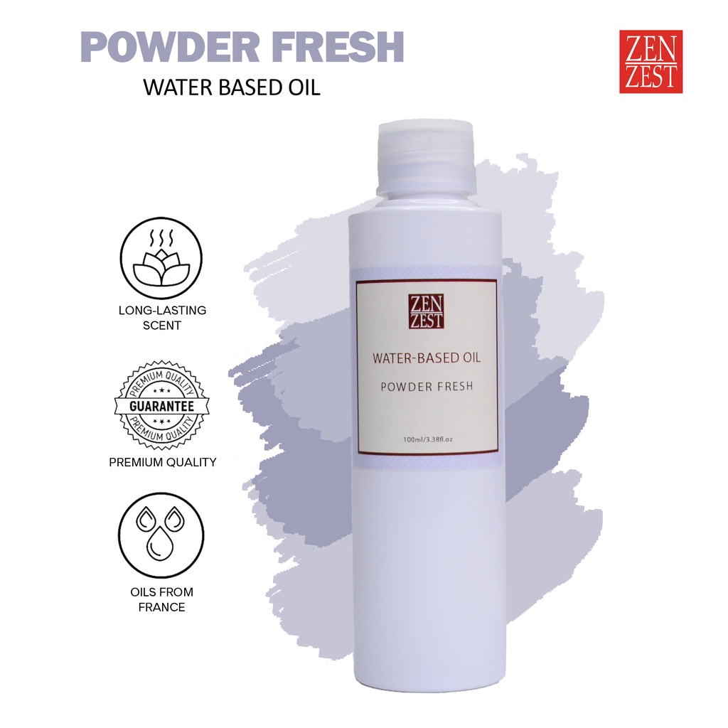 Zen Zest Water Based Essenial Oil Premium Hotel Scent for Humidifier 100mL Powder Fresh Shopee
