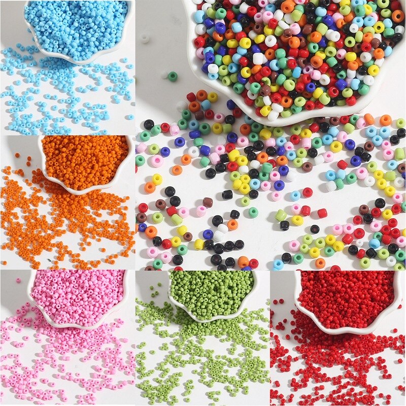 2mm 3mm 4mm Small Acrylic Glass Beads Seed Beads Face Mask Lanyard