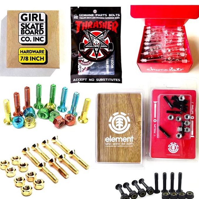 7/8 INCH 1 INCH Independent Truck bolts Skateboard Hardwares Screws