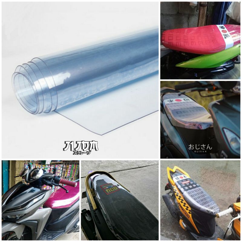 Clear Plastic Seat Cover Universal Mio/Click/PCX/Nmax/Aerox Fit to all