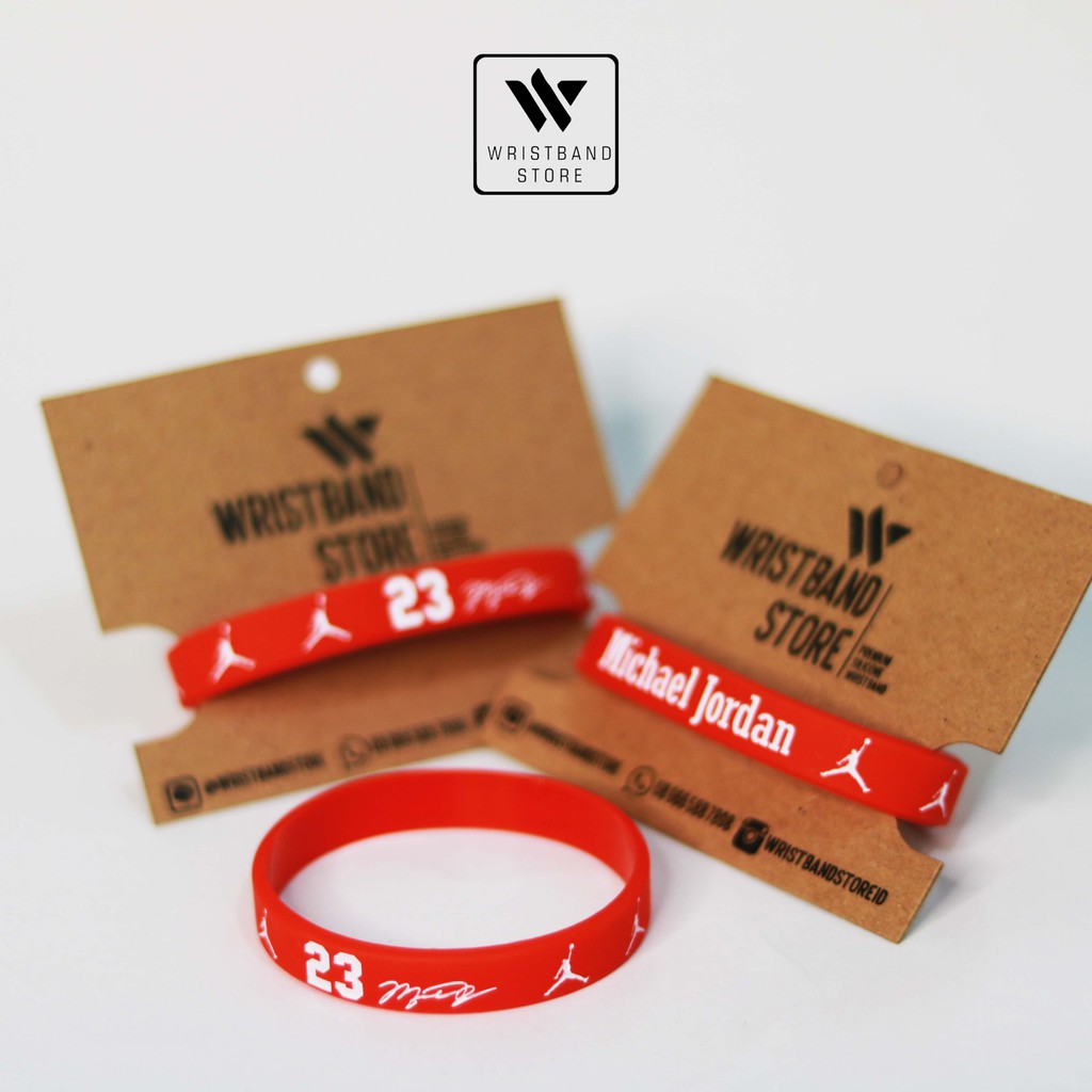 Wristband MICHAEL JORDAN MVP 23 MVP SIGN NBA BRACELET RUBBER BRACELET