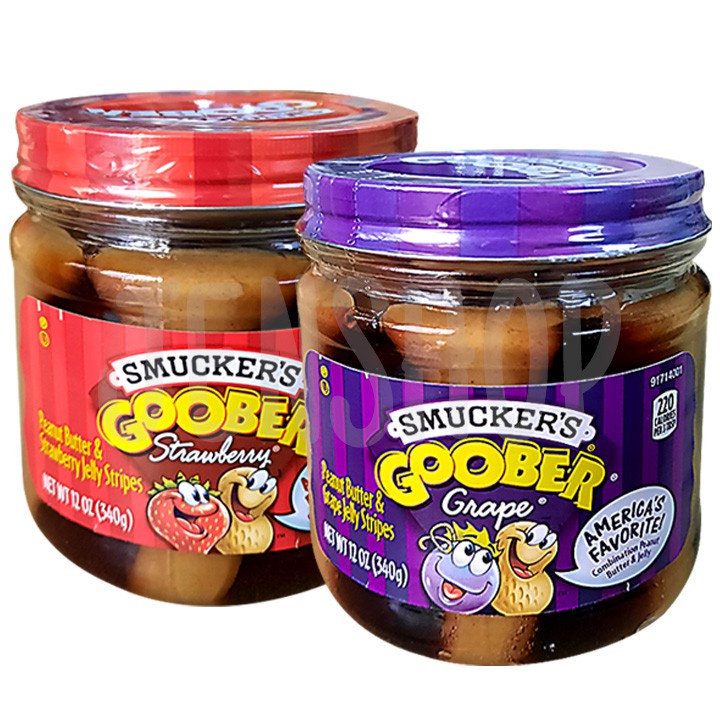 Smucker's Smuckers Goober Peanut Butter and Jelly Stripes 12 oz 340