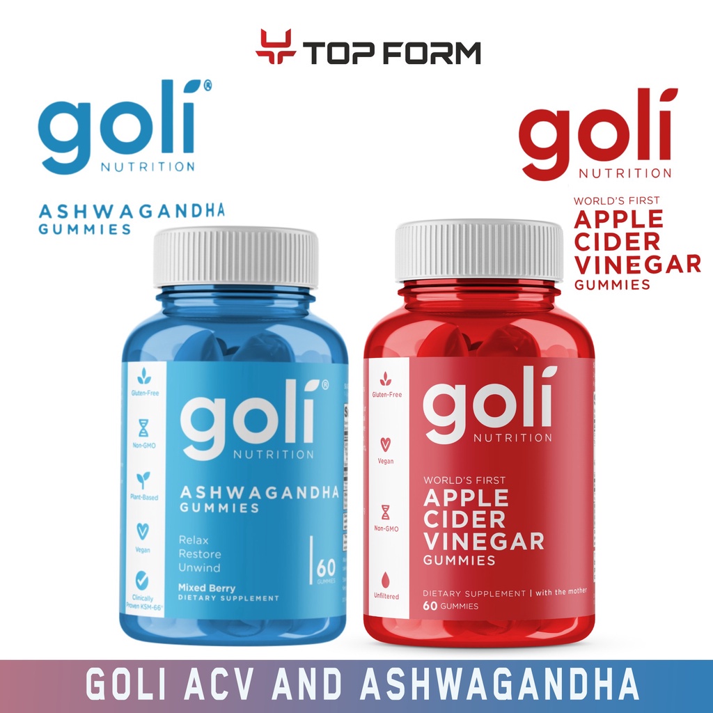 melatonin gummies Goli Apple Cider Vinegar(ACV) Gummies and Ashwagandha