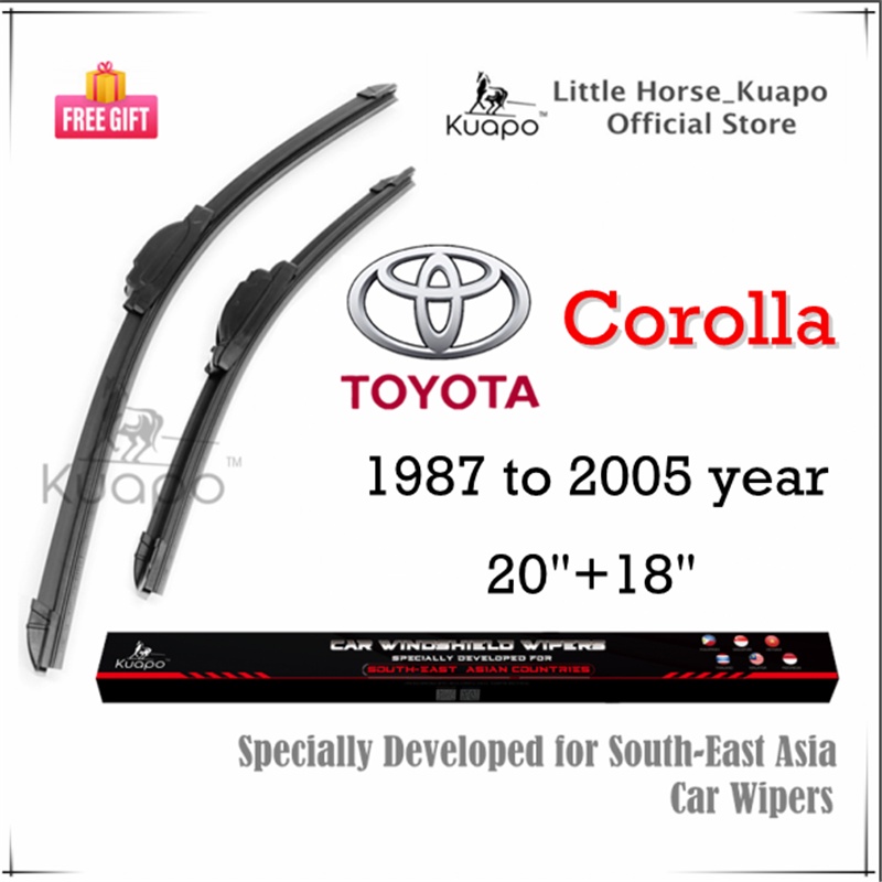 Toyota Corolla Wiper Blade Set/Pair for 1987 to 2005 year COROLA big
