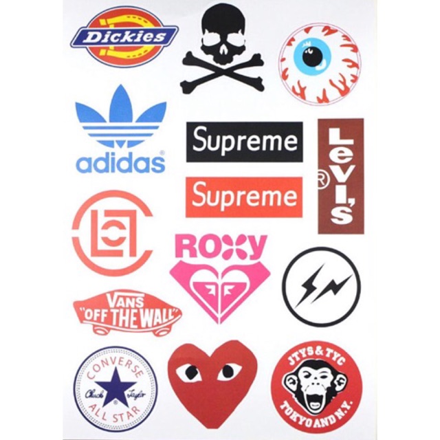 Waterproof pvc brand logo sticker set Shopee Philippines