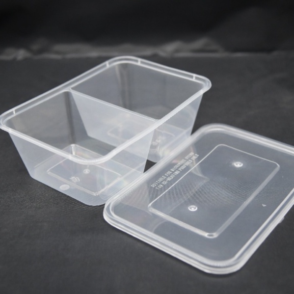 SKZ 10pcs/750ml disposable lunch box microwave plastic container round