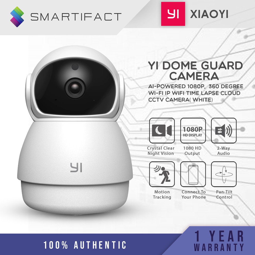 YI Dome Guard Camera , AIPowered 1080p Human Detection Motion