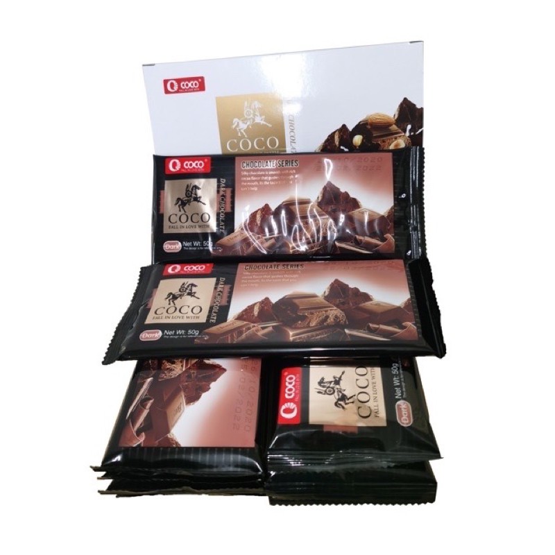 5PCS COCO DARK CHOCOLATE 50g each Shopee Philippines