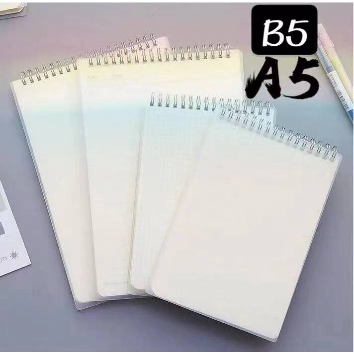 A5/B5 Steno Spring Notebook Dotted/Lined/Grid/Blank Notebook (Hard