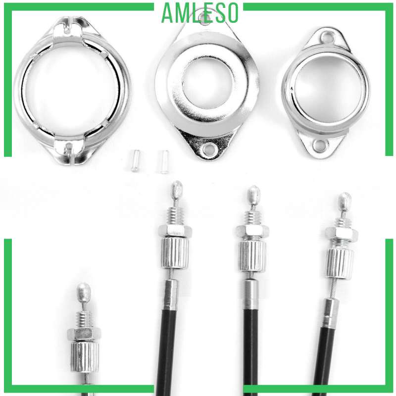 [AMLESO] BMX Bike Gyro Brake Cable Housing Set 1' Threaded Stem Rotor
