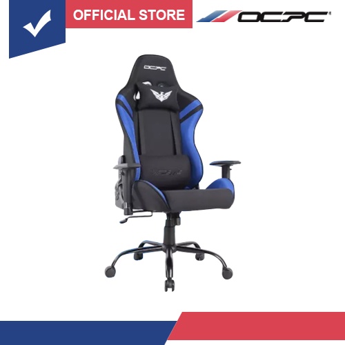 OCPC XT II FABRIC GAMING CHAIR /METAL BASE/2D ARMREST (BLACK/BLUE) Shopee Philippines