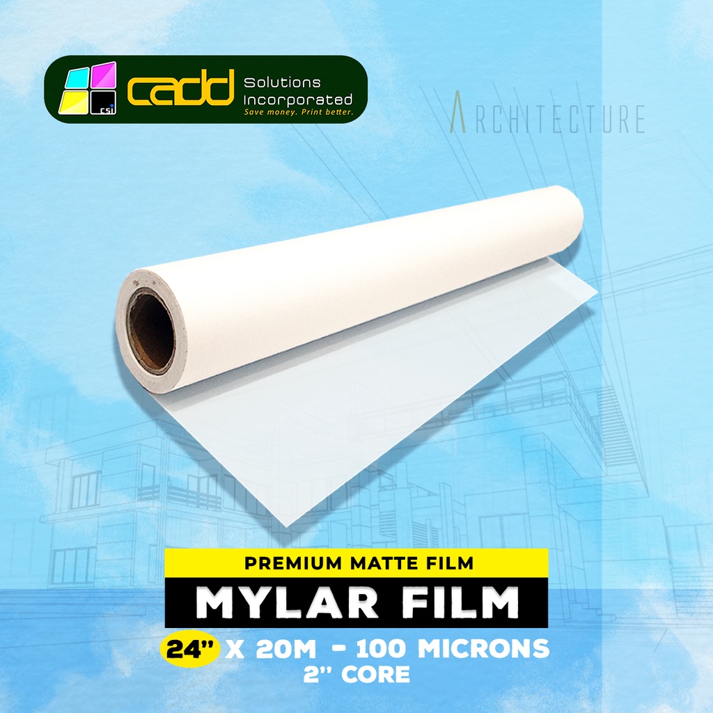 Mylar film paper A2 SIZE • 24 inches x 20M 100 & 75 microns DIAMARK